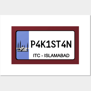 Pakistan car license plate Posters and Art